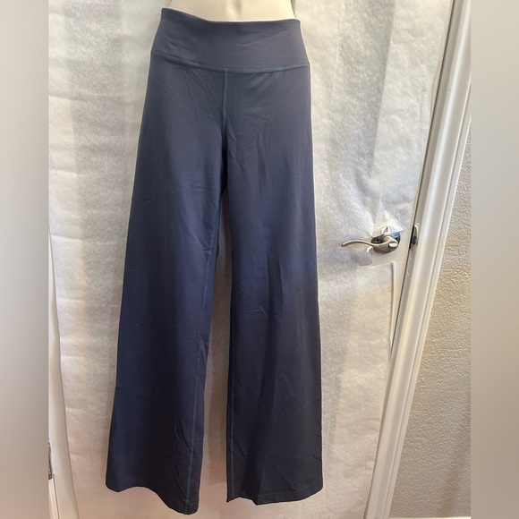 Under Armour grey Wide Leg Pants Effortless Style full length leggings Sz-S. T5 - Picture 1 of 11